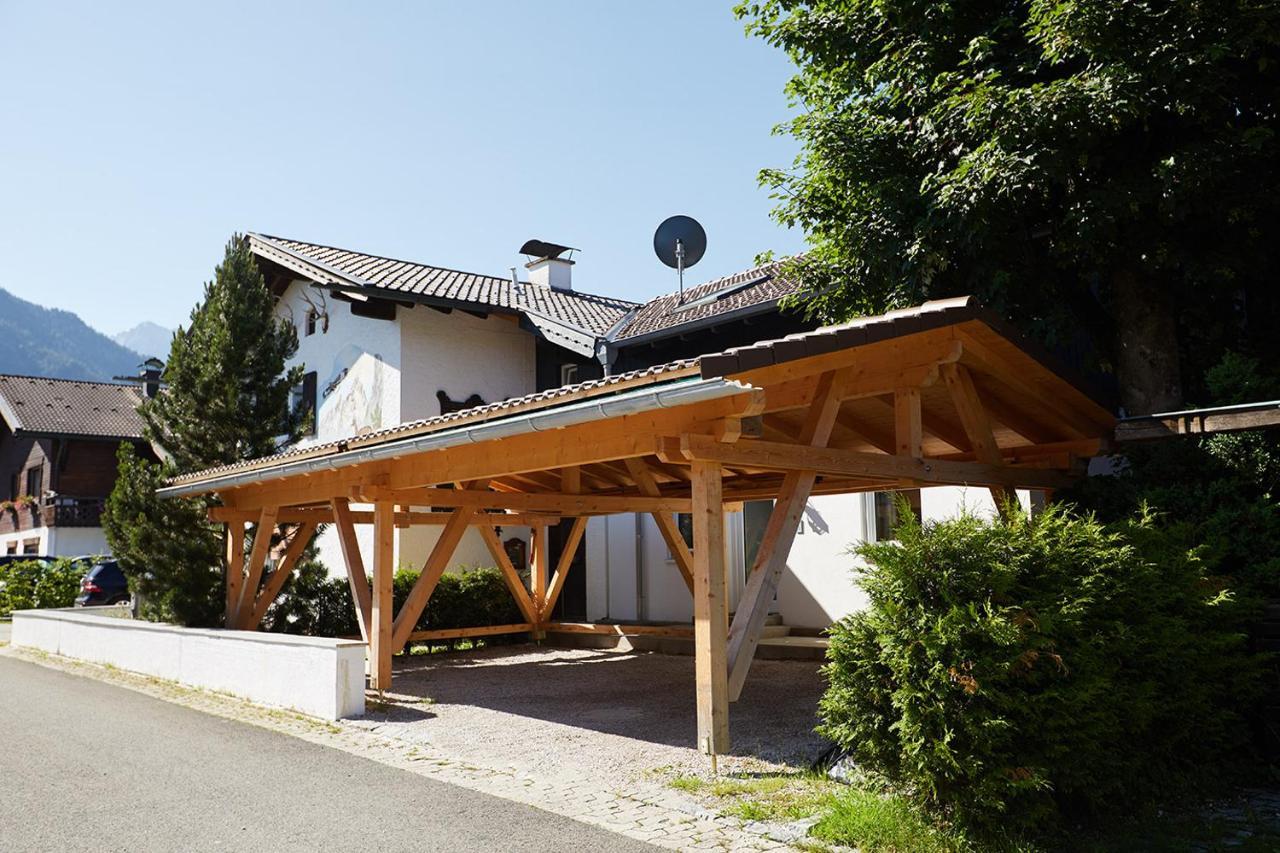 Ferienwohnung Zum Hirschgarten Krün Exterior foto